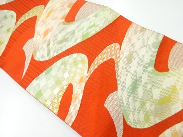 JAPANESE KIMONO / ANTIQUE NAGOYA OBI / SILK / WOVEN STREAM